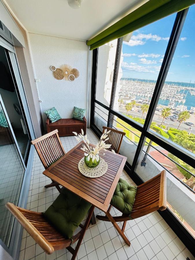 Studio Chic & Cosy Vue Mer, Clim, Parking Ла Гранде-Моте Екстериор снимка